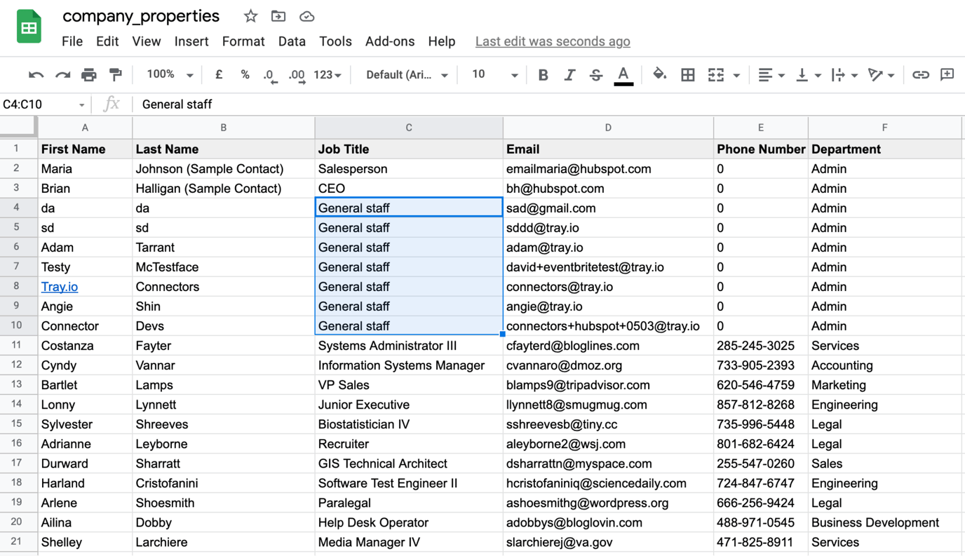 HubSpot Fallback Values